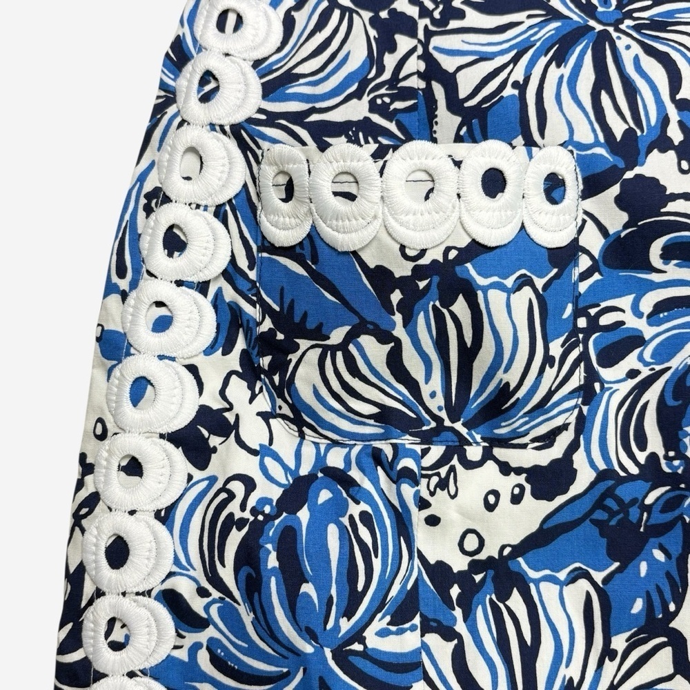 NWT Lilly Pulitzer Mila Stretch Mini Dress Low Tide Navy Pandarama Size 00 - Picture 4 of 13